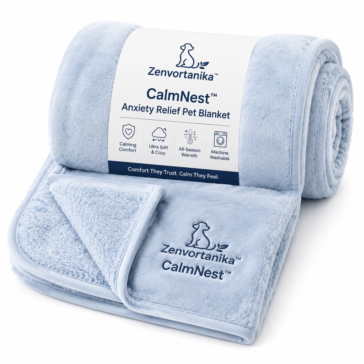 Zenvortanika™ CalmNest™ Anxiety Relief Pet Blanket