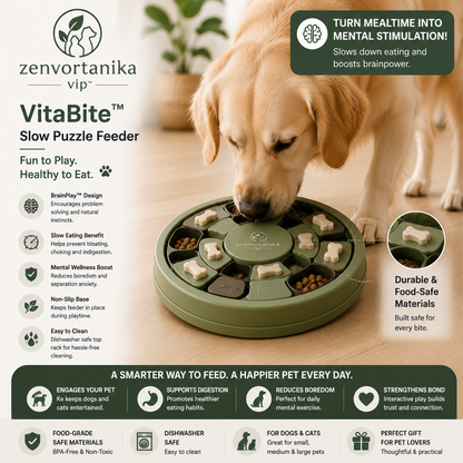 Zenvortanika™ VitaBite™ Slow Puzzle Feeder