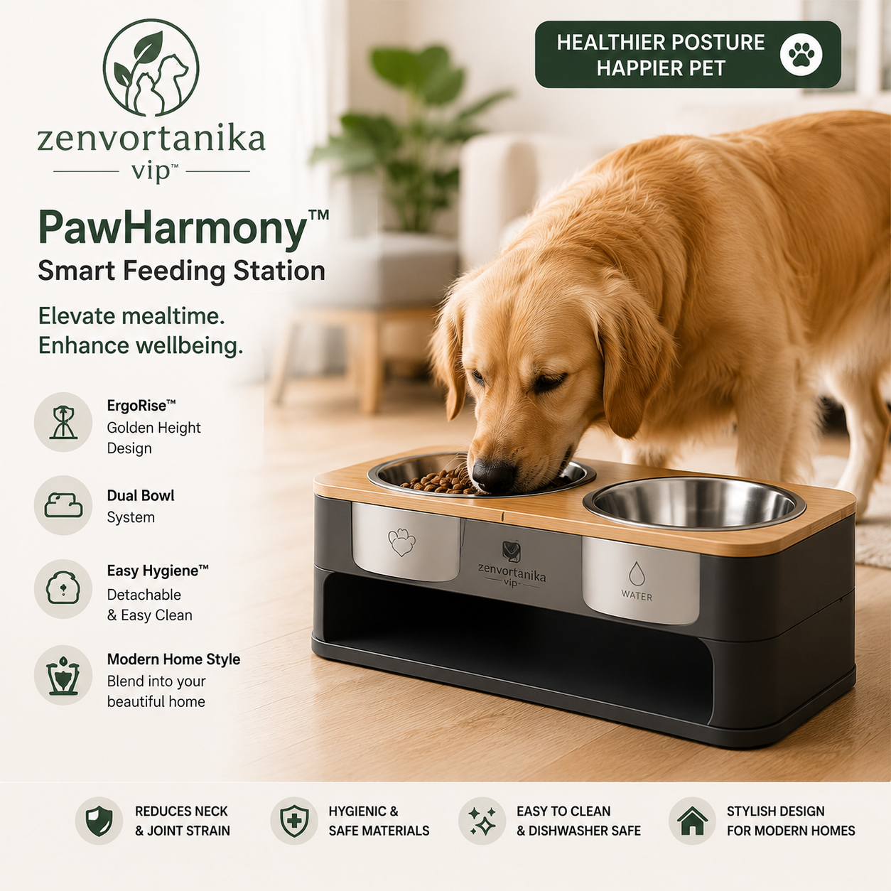 Zenvortanika™ PawHarmony™ Smart Feeding Station