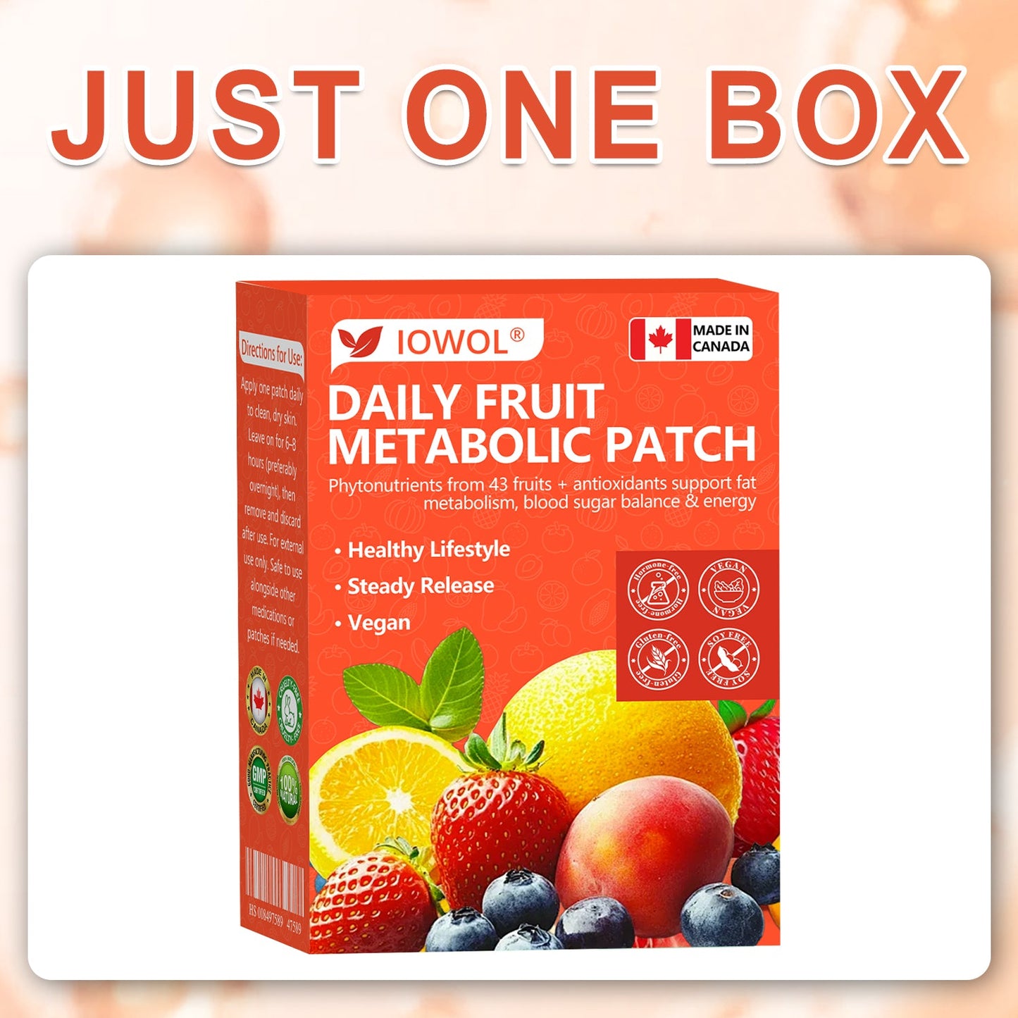 🍎𝐎𝐟𝐟𝐢𝐜𝐢𝐚𝐥 𝐒𝐭𝐨𝐫𝐞 | 𝐈𝐎𝐖𝐎𝐋® 𝐃𝐚𝐢𝐥𝐲 𝐅𝐫𝐮𝐢𝐭 𝐌𝐞𝐭𝐚𝐛𝐨𝐥𝐢𝐜 𝐏𝐚𝐭𝐜𝐡 𝐮𝐬𝐞𝐬 𝐨𝐫𝐠𝐚𝐧𝐢𝐜 𝐟𝐫𝐮𝐢𝐭 𝐞𝐱𝐭𝐫𝐚𝐜𝐭𝐬 𝐚𝐧𝐝 𝐩𝐡𝐲𝐭𝐨𝐧𝐮𝐭𝐫𝐢𝐞𝐧𝐭𝐬 𝐟𝐫𝐨𝐦 𝟒𝟑 𝐟𝐫𝐮𝐢𝐭𝐬 𝐭𝐨 𝐬𝐮𝐩𝐩𝐨𝐫𝐭 𝐟𝐚𝐭 𝐦𝐞𝐭𝐚𝐛𝐨𝐥𝐢𝐬𝐦, 𝐛𝐚𝐥𝐚𝐧𝐜𝐞 𝐛𝐥𝐨𝐨𝐝 𝐬𝐮𝐠𝐚𝐫, 𝐚𝐧𝐝 𝐛𝐨𝐨𝐬𝐭 𝐞𝐧𝐞𝐫𝐠𝐲 𝐟𝐨𝐫 𝐚𝐥𝐥-𝐝𝐚𝐲 𝐰𝐞𝐥𝐥𝐧𝐞𝐬𝐬.
